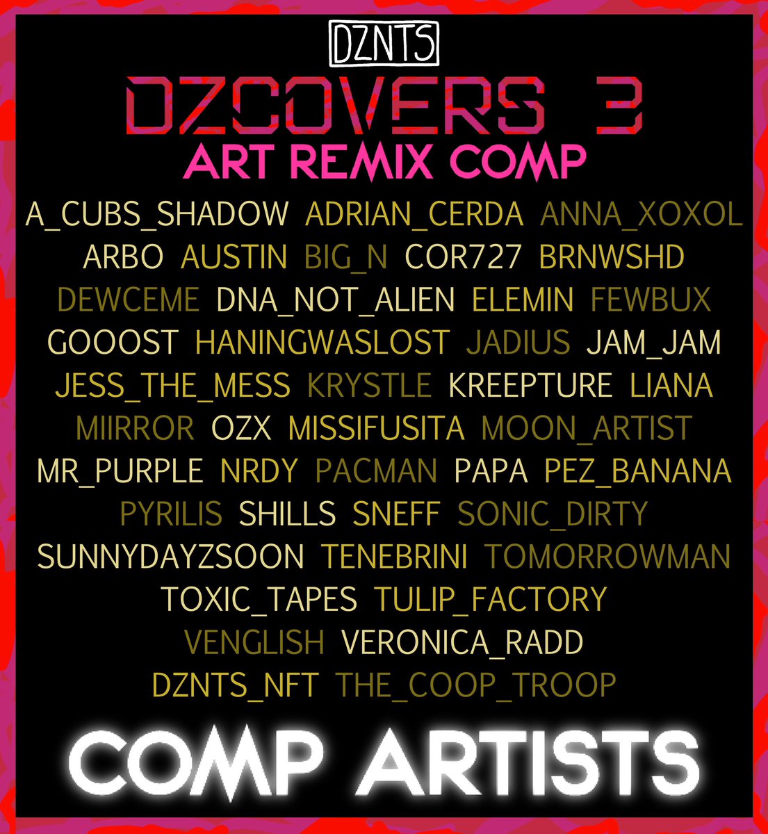 GM People!

Nearly all votes are in, a few left so we’ll give it another 3 hours and then shut the voting!

Then we can announce the winner of DZCOVERS 3! 🔥