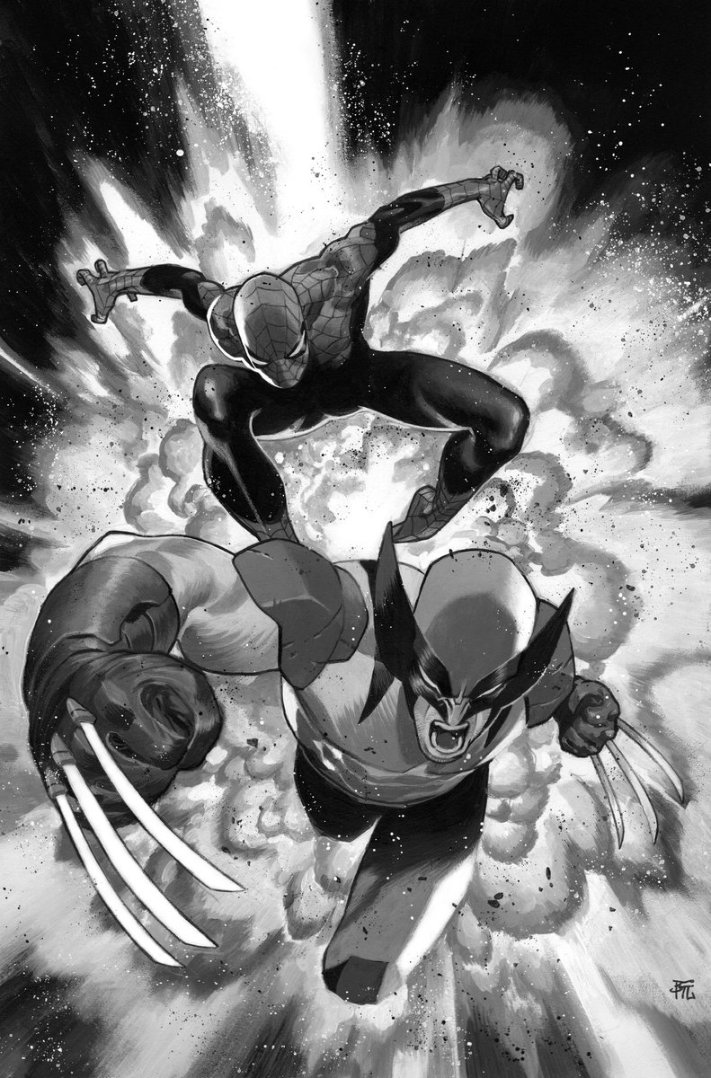 dike_ruan's tweet image. Spider-Man & Wolverine #1 variant cover #marvel #Spiderman #Wolverine