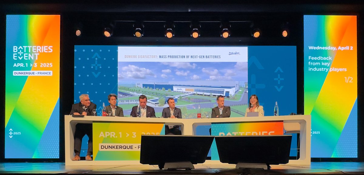 ProLogium's tweet photo. 🔋 ProLogium at Batteries Event 2025 
​
🌟 ProLogium’s first Keynote at Batteries Event 2025 marks a strong start-- the exhibition is now in full swing!
​
Catherine Sung, VP and Head of Operation for ProLogium EU, joined global battery experts to share how ProLogium’s latest breakthrough: next-generation all-inorganic lithium ceramic battery technology. As we enter the French market, this innovation is poised to revitalize the maturing EV industry
-- delivering comprehensive and customizable solutions catered to the evolving needs of both industry and consumers.
​
🔋 What sets our technology apart? It’s not just about technical breakthroughs, it’s about real-world impact: 
​
• Intrinsic Safety: No risk of thermal runaway or fire-peace of mind for consumers.
• Reliable Driving Range: Designed to meet daily travel needs and ease range anxiety.
• Fast Charging: Speed up charging time, boosting infrastructure adoption.
• Stable Low-Temperature Performance: Consistent operation in extreme cold—perfect for Nordic climates.
• Efficient Thermal Management: Minimizes heat build-up at high speeds for safe, long-distance travel.
​
Backed by 19 years of R&D, ProLogium has built a resilient and independent technology platform. We are committed to leveraging our proprietary innovations to support France’s leadership in the global battery ecosystem ​ and support a transition toward a circular economy!
​
📢 More to come!
💡 Don’t miss our next session on April 3 (2:00–4:00 PM) where Calvin Hsieh, VP of ProLogium’s EU Manufacturing Center, will present how ProLogium’s gigafactory construction is accelerating industry growth.
💡 Visit us at Booth #H03 – We look forward to connecting with you!
​
#BatteriesEvent2025 #ProLogium #Innovation #Sustainability