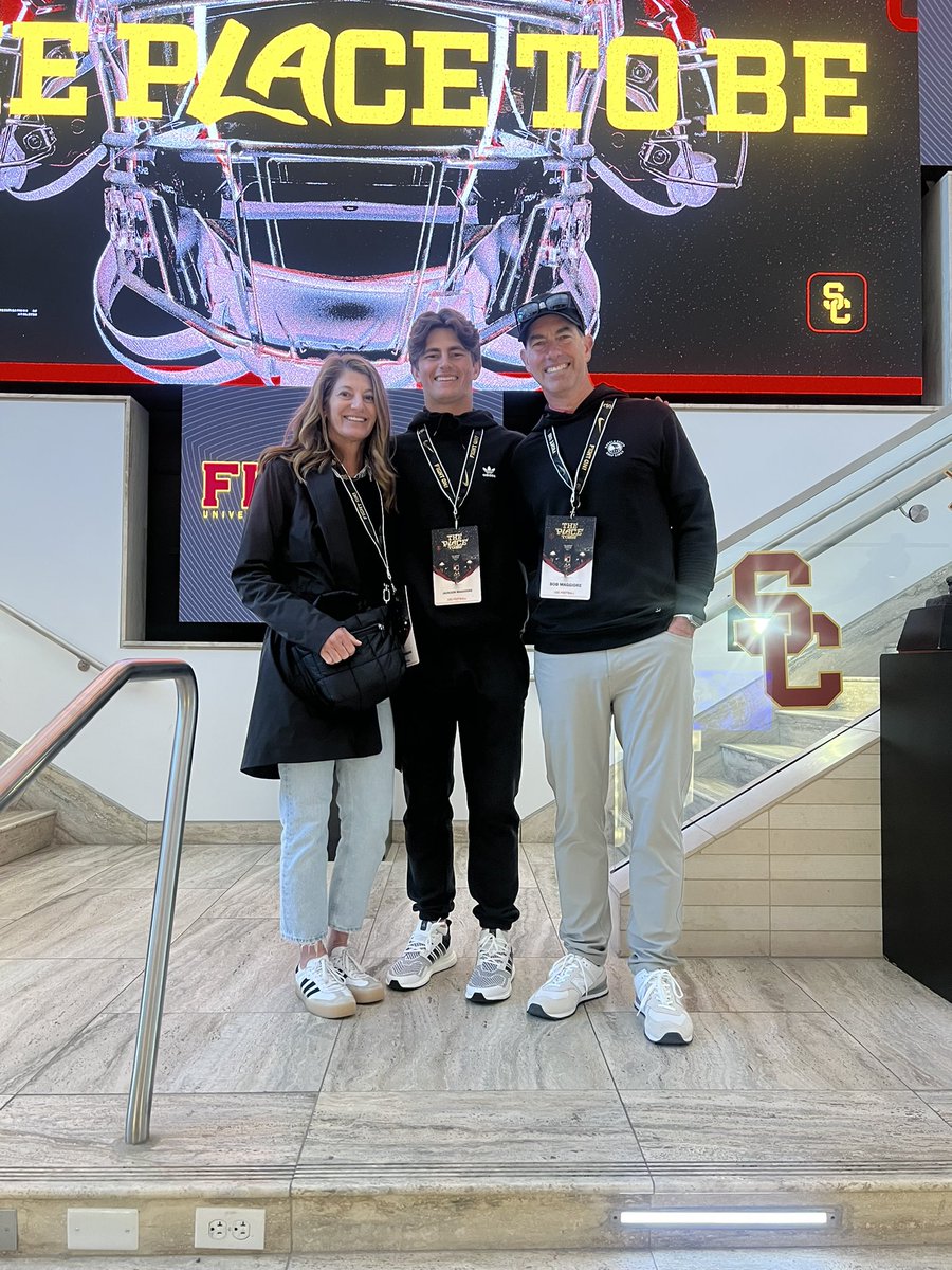 Jackson Maggiore WR 2026 (@jacksonmaggiore) on Twitter photo Had a great time at <a href="/uscfb/">USC Football ✌️</a> spring practice today! Thank you to <a href="/CoachChadSavage/">Chad Savage</a> for having me out
<a href="/georgewhitfield/">George Whitfield Jr.</a> <a href="/SSovacool55/">Sean Sovacool</a> <a href="/GregBiggins/">Greg Biggins</a> Had a great time at <a href="/uscfb/">USC Football ✌️</a> spring practice today! Thank you to <a href="/CoachChadSavage/">Chad Savage</a> for having me out
<a href="/georgewhitfield/">George Whitfield Jr.</a> <a href="/SSovacool55/">Sean Sovacool</a> <a href="/GregBiggins/">Greg Biggins</a>