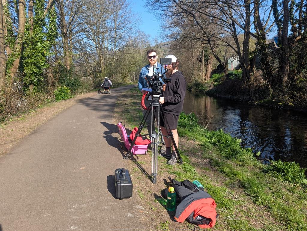 DanRavenEllison's tweet photo. On the road getting ready for a BIG @SlowWaysUK summer!

We've lots of exciting plans to make the network 10X bigger - connecting more people and places in more ways.

Just finished a couple of days in #Cardiff with @hannahengelkamp shooting a film about it. More soon! #SlowWays https://t.co/HdKvuSEdfI