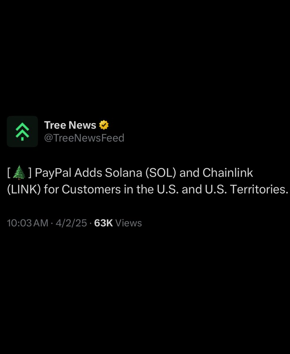 CryptoCurb's tweet image. 🚨 JUST IN: PAYPAL is adding SOLANA.
Solana is EVERYWHERE
#SOLANA ⚡️