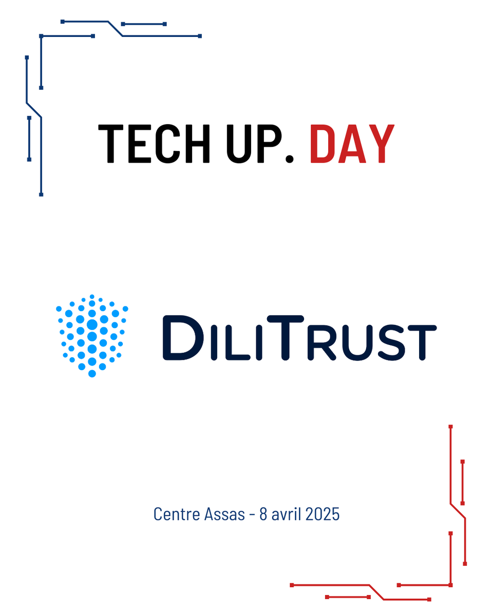 techupday's tweet image. 📢 @DiliTrust_  au Tech Up Day : au service de la gouvernance d’entreprise ! 🚀

📍Rdv le 8 avril 2025 au Centre Assas.

Une opportunité unique pour échanger avec leurs experts et découvrir comment leurs solutions transforment la gouvernance d’entreprise à l’ère du numérique.