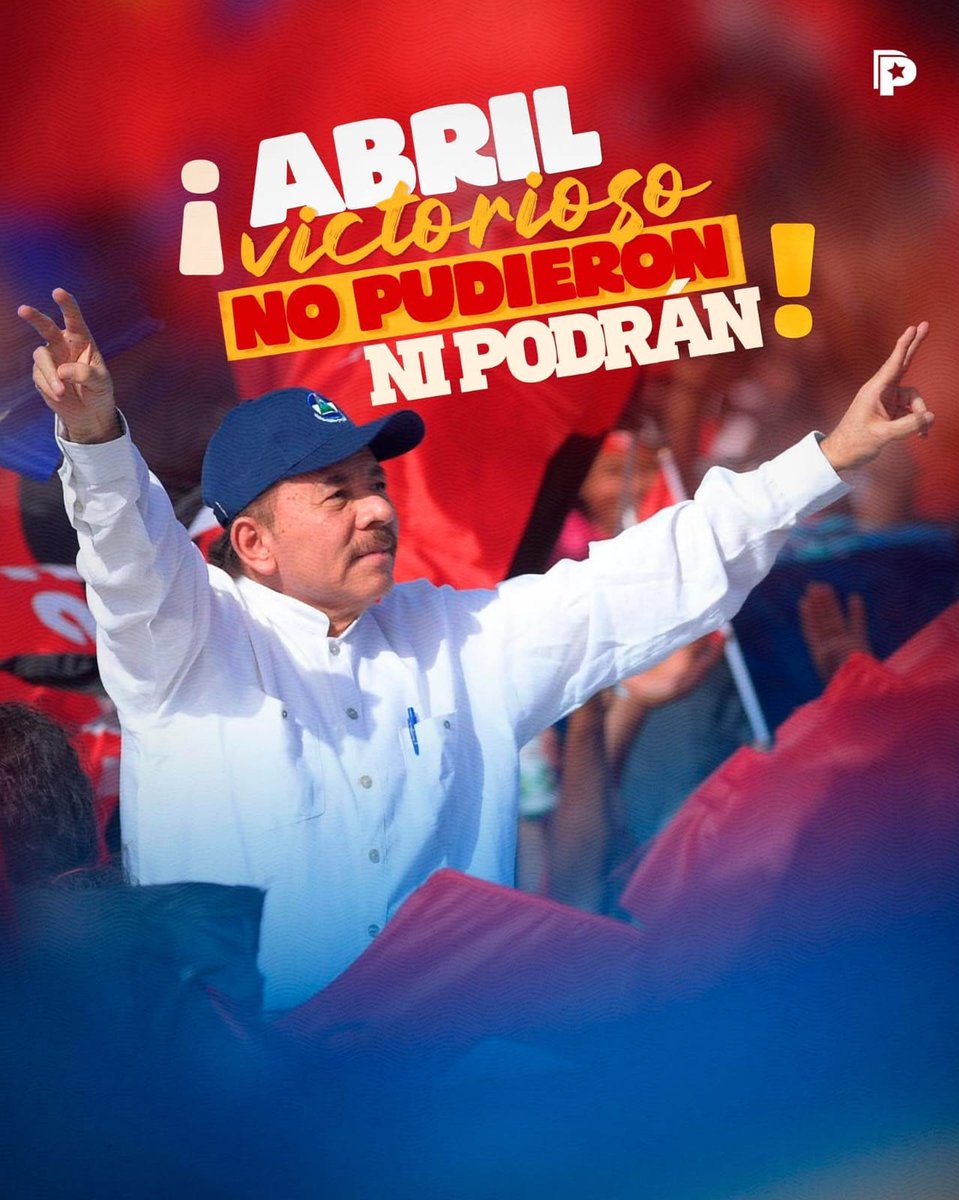 Abrí Victorioso en Nicaragua 
#FSLNAbrilVictorioso
#NoPudieronNiPodran