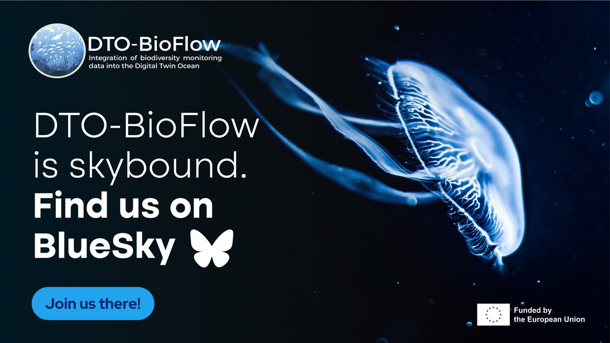 DTOBioFlow's tweet image. 🌊☁️🌊☁️ New platform, same waves!
#DTOBioFlow is now on BlueSky! 
Follow us there for updates on marine biodiversity and the EU Digital Twin Ocean. 
🚀tinyurl.com/vr2es2vc