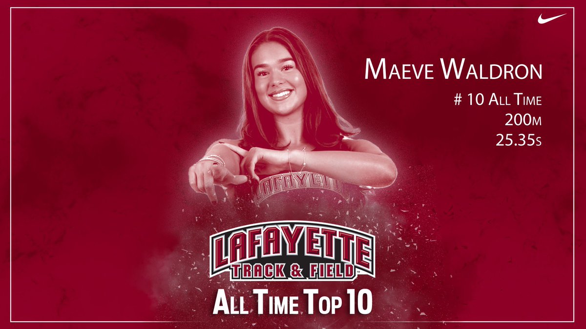 To wrap up the Lafayette Invitational performances, we had 4 All Time Top 10 performances! Congrats to Ben, Kristin, Maeve, and our women’s 4 x 100m! Let’s go Leps.

#goleopards #ClimbTheHill
