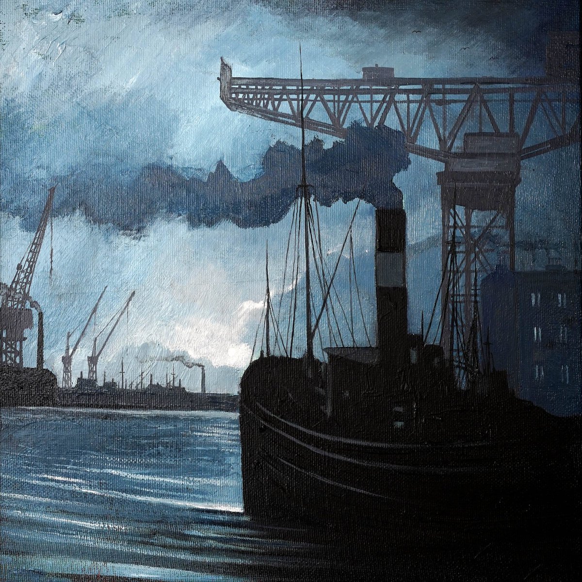 Ryan Mutter (@mutter_ryan) on Twitter photo 'Clyde Puffer' oil on canvas, will be showing <a href="/lemondgallery/">The Lemond Gallery</a> opening 5th April
#artofinstagram #Clyde #puffer #maritime #cranes
#boats #river 'Clyde Puffer' oil on canvas, will be showing <a href="/lemondgallery/">The Lemond Gallery</a> opening 5th April
#artofinstagram #Clyde #puffer #maritime #cranes
#boats #river