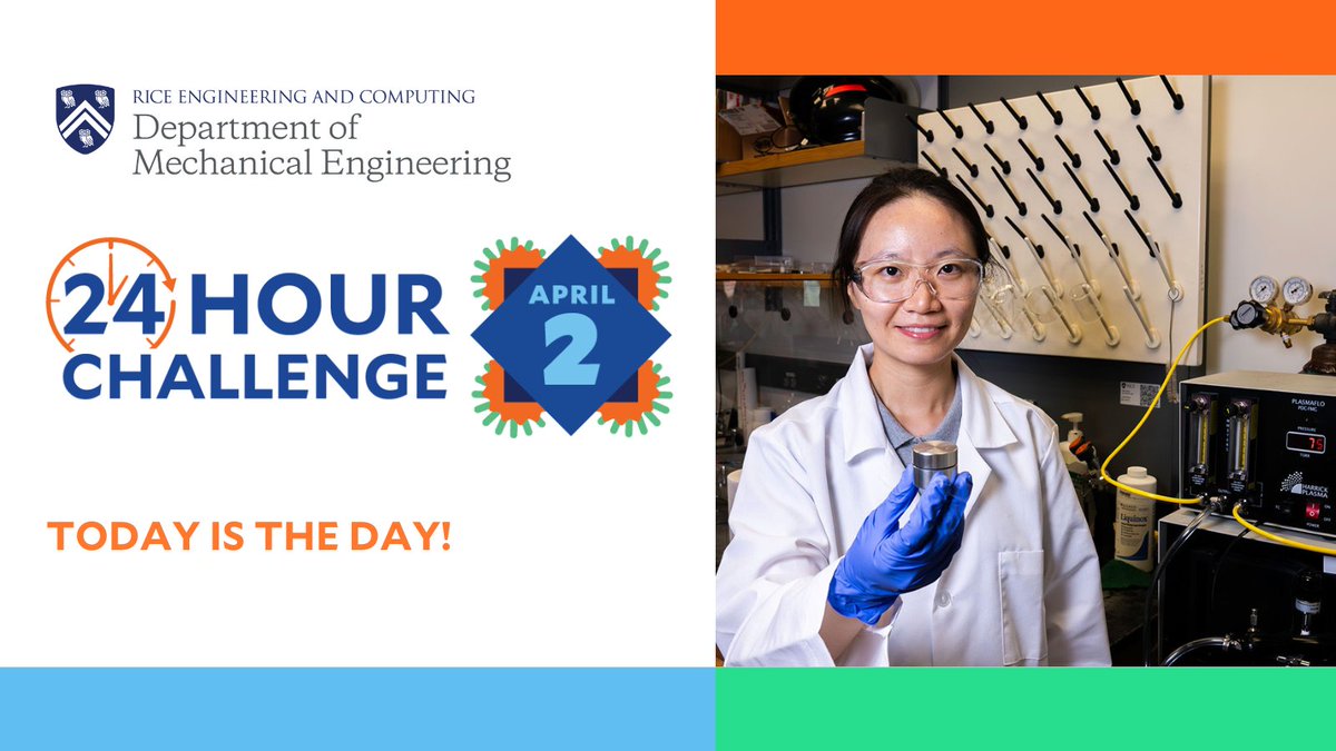 Today is the day! Will you be part of the 24-Hour Challenge to help us continue to lead in aerospace, energy and robotics? 

Your contribution directly supports our students and the MECH department. Make your gift before 11:59 pm CT to join the challenge. givecampus.com/y4v34c