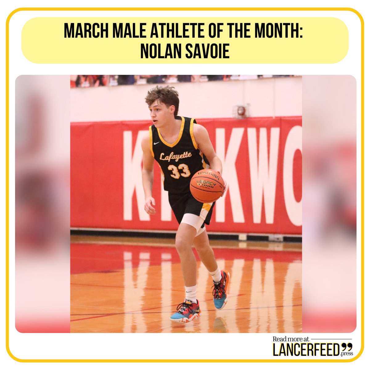 Savoie is a guard for the boys basketball team and he was a key contributor in the double overtime, State quarterfinal victory over SLUH with a career record...

Read more at lancerfeed.press/sports/2025/ma…

#connectedlancer