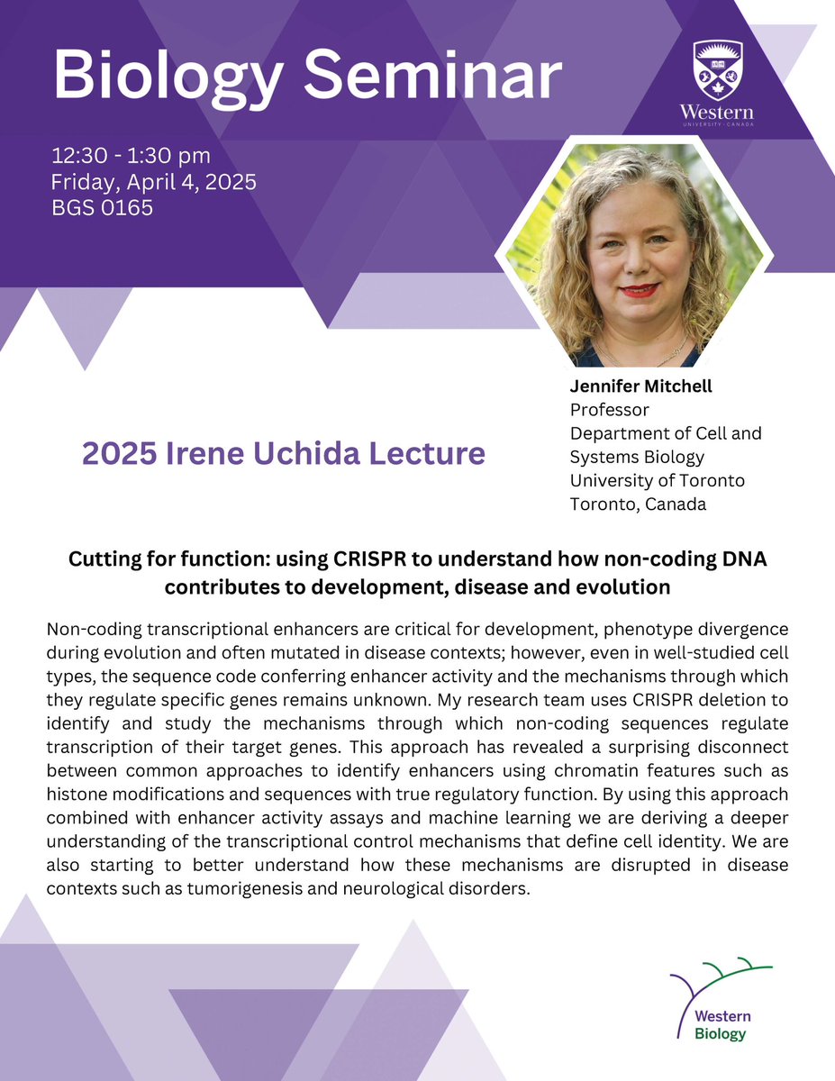Dan Hardy (@dbhardylab) on Twitter photo Looking forward in hearing Dr. Mitchell at the 2025 <a href="/westernuBio/">Western Biology</a> Irene Uchida Lecture this Friday! Looking forward in hearing Dr. Mitchell at the 2025 <a href="/westernuBio/">Western Biology</a> Irene Uchida Lecture this Friday!