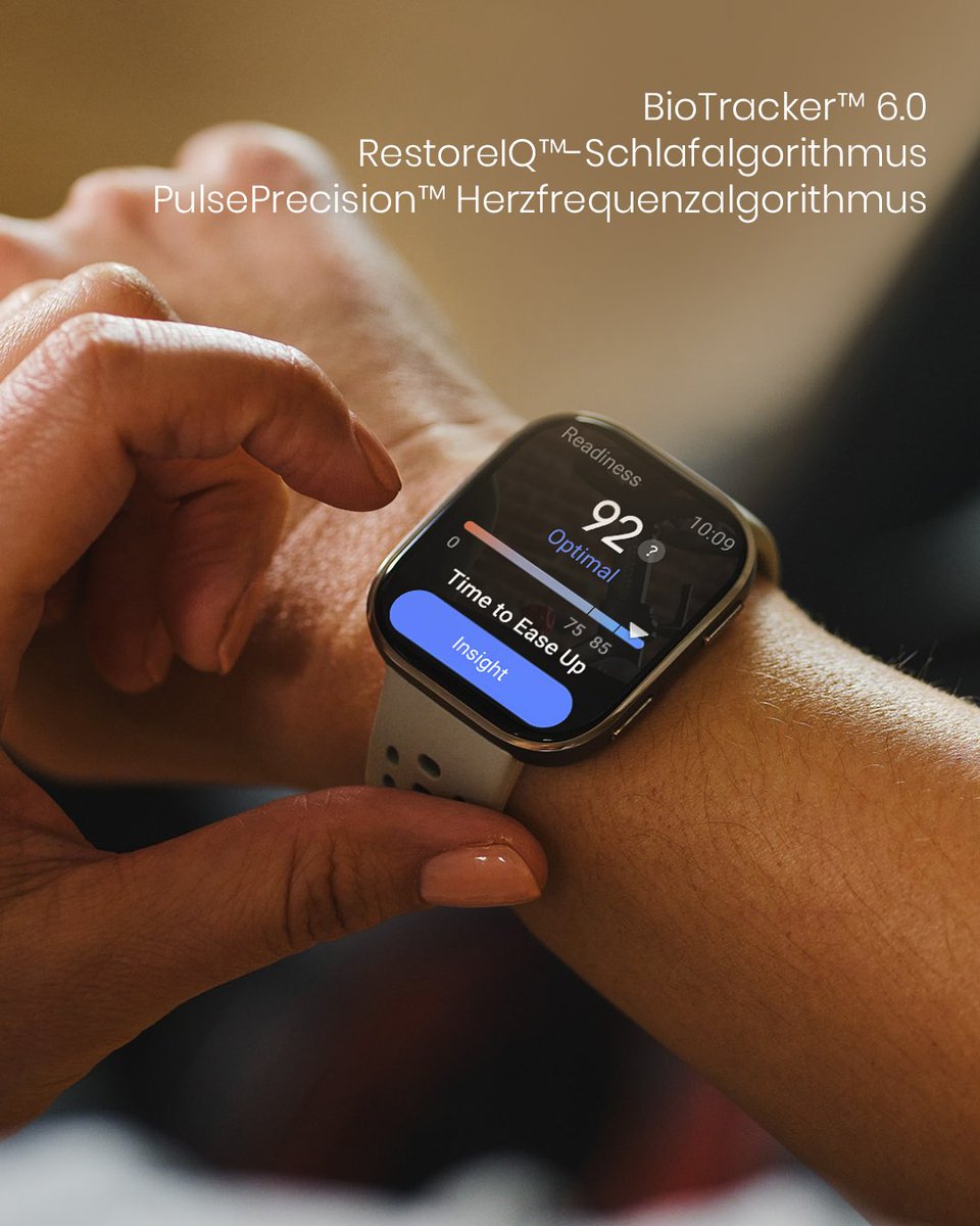 Dein Training ist nur so gut wie deine Erholung – und die Amazfit Bip 6 hilft dir, beides optimal zu managen!
✔ Herzfrequenz in Echtzeit: Der BioTracker™ 6.0 erfasst deine Herzfrequenz 24/7, egal ob du trainierst oder entspannst. Dank des PulsePrecision™-Algorithmus sind deine