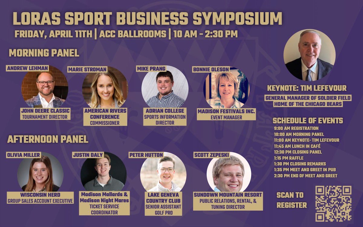 🚨 Full Panel Reveal 🚨

Get ready for April 11th, where we’ll get to learn from some of the top industry professionals! 

Link to registration is in our bio, or you can use the QR code on the bottom right of the flyer!
