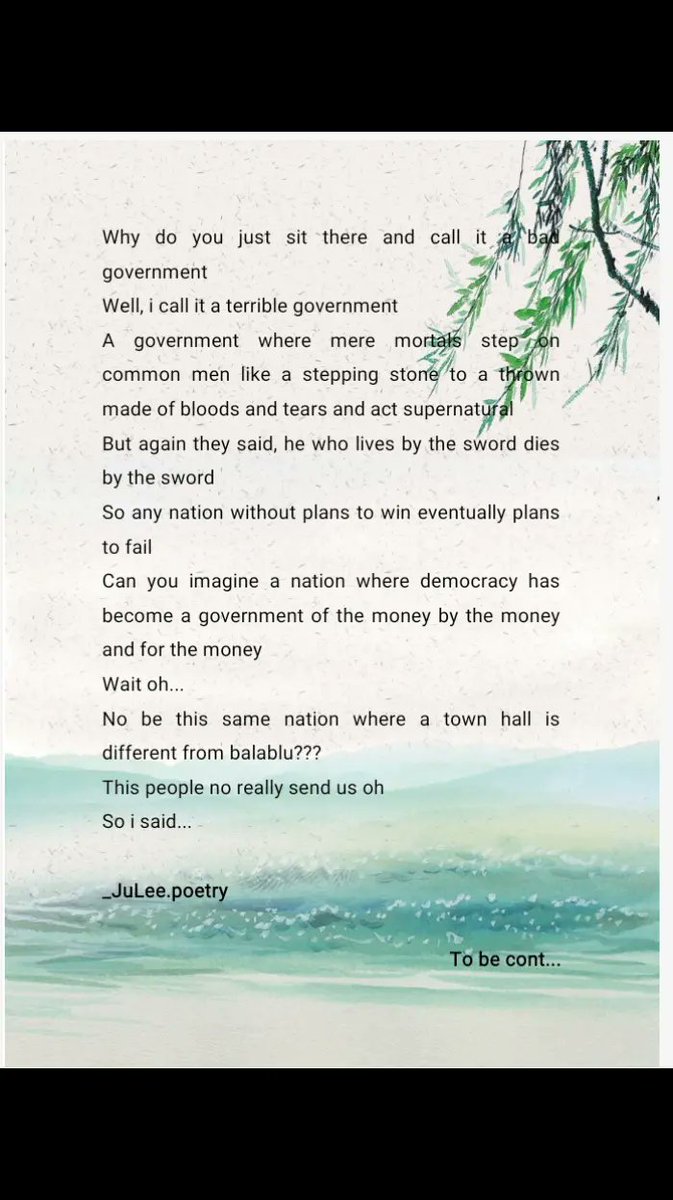 i_am_Ju_Lee's tweet photo. Part 5...Naija😩🥹🥹
#Nigeria #government #life #anambra #foodnodey #poetry #poetrylovers #30DaysRantChallenge https://t.co/newCJS3kiI