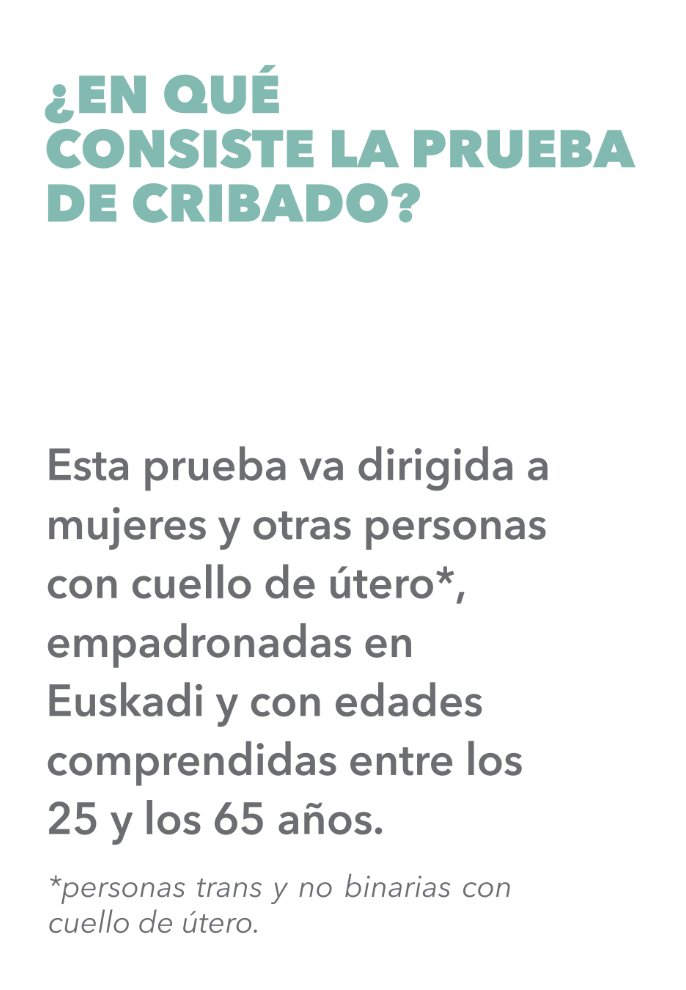 ContraBorrado's tweet photo. El Servicio Vasco de Salud @osakidetzaEJGV sacrifica la claridad en la información médica y elige usar "mujeres y otras personas con cuello de útero" en el cribado del cáncer de cérvix.
En el cribado de cáncer de próstata no ha tenido la ocurrencia de usar  "hombres y otras personas con próstata". 
Queda claro que las magufadas no se reparten igual. @Gob_eus @eajpnv