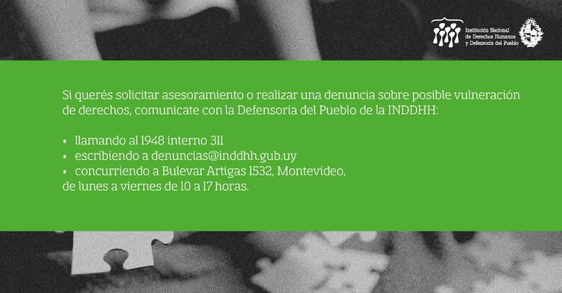 E l 2 de abril se conmemora en nuestro país el Día nacional de la persona con trastorno del espectro autista. Desde la <a href="/inddhhuy/">INDDHH y Defensoría del Pueblo</a> se trabaja en el mecanismo de vigilancia y monitoreo del cumplimiento de las leyes nacionales e internacionales. 
Más info ➡️ bit.ly/INDDHHdiscapac…