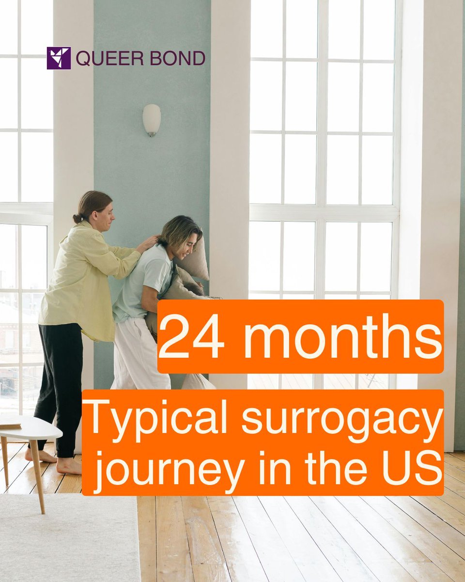 At QUEER BOND, we know that building a family is one of life’s most meaningful journeys. For many LGBTQ+ intended parents, surrogacy is a beautiful way to create a family. 

The average surrogacy journey in the U.S. takes around 24 months from start to finish.