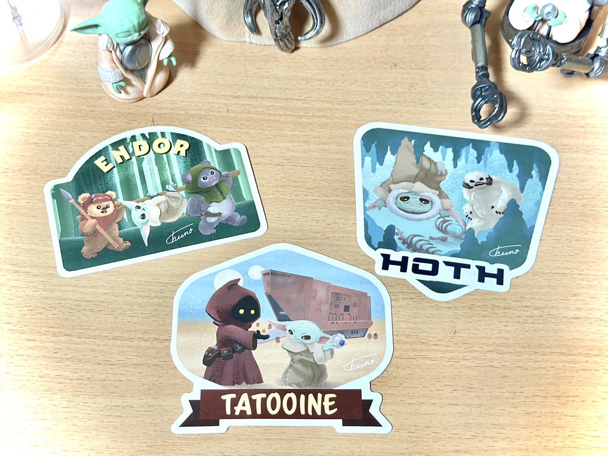 もうすぐスターウォーズセレブレーションだー！SWAGというものを初めて知り、参加してみることに。グローグーのトラベルステッカーを作りました😊20日に参戦予定です、ぜひ貰ってください！
#SWCJ #SWCJ2025  #SWAG #Grogu 
#Mandalorian 
#STARWARScelebrationJapan
#スターウォーズセレブレーション