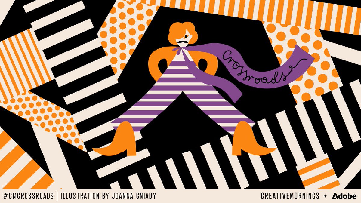 April’s global theme is CROSSROADS. It was chosen by our Wroclaw chapter in Poland, illustrated by Joanna Gniady, and presented by <a href="/Adobe/">Adobe</a> creativemornings.com/blog/april-the… this month’s hashtag: #CMcrossroads <a href="/CM_WRO/">CreativeMornings/WRO</a> <a href="/joannagniady/">Joanna Gniady</a> <a href="/creativemorning/">CreativeMornings</a> #creativemornings