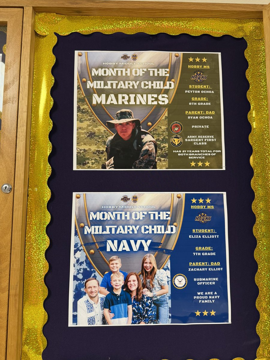 Hobby Counselors (@hobbycounselors) on Twitter photo #MonthofTheMilitaryChild#Hawksshowingtheirabilitytoadaptandshowunconditionalstrenght#WeareproudtoSupportYou <a href="/NISDHobby/">William P Hobby</a> <a href="/NISDHobbyHealth/">@NISDHobbyHealth</a> <a href="/HobbyMSPTA/">Hobby Middle School PTA</a> <a href="/NISDCounseling/">NISD Counseling</a> <a href="/MilitaryChild/">MCEC® | Military Child Education Coalition®</a> #MonthofTheMilitaryChild#Hawksshowingtheirabilitytoadaptandshowunconditionalstrenght#WeareproudtoSupportYou <a href="/NISDHobby/">William P Hobby</a> <a href="/NISDHobbyHealth/">@NISDHobbyHealth</a> <a href="/HobbyMSPTA/">Hobby Middle School PTA</a> <a href="/NISDCounseling/">NISD Counseling</a> <a href="/MilitaryChild/">MCEC® | Military Child Education Coalition®</a>