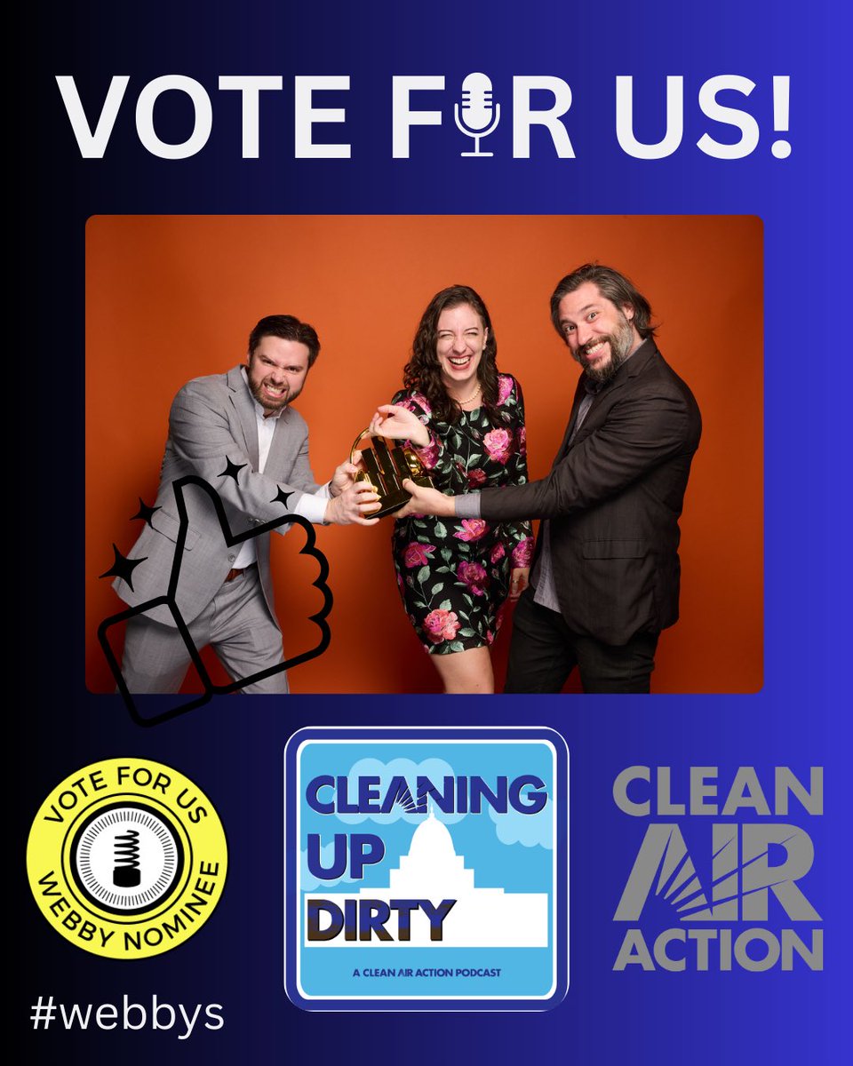 Our Cleaning Up Dirty Podcast just scored a nomination for the 29th Annual Webby Award AND the Webby People's Choice Award! 🏆

Show your support and VOTE! vote.webbyawards.com/PublicVoting#/…