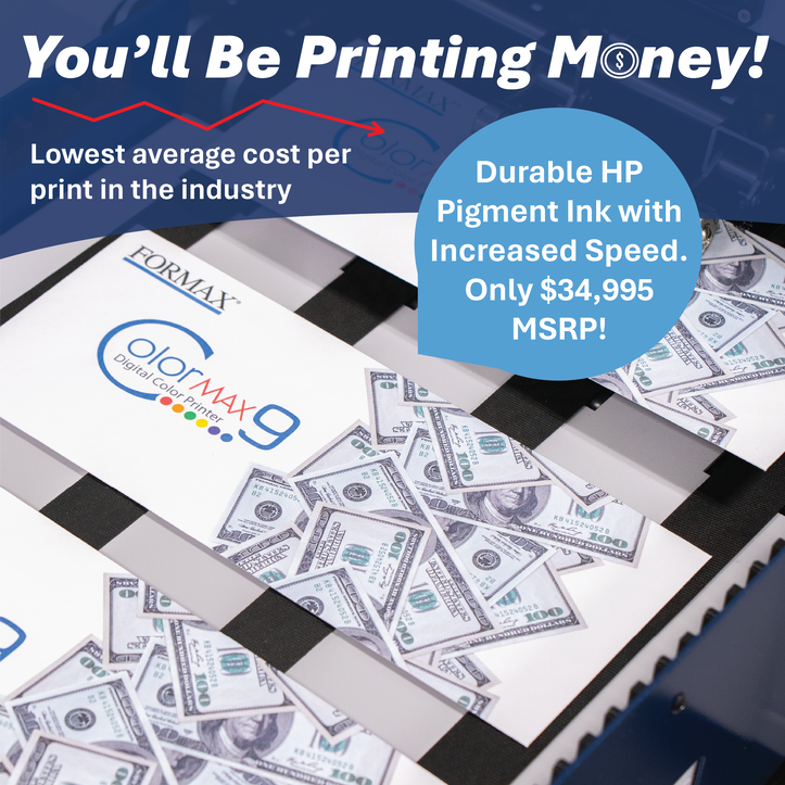 mygenesisONE's tweet image. The #FormaxColorMax9 Digital Color Printer delivers exceptional quality at the #LowestAverageCPP—maximizing your savings without sacrificing performance. Read, watch or listen to the full overview here: hubs.ly/Q03dVS2N0