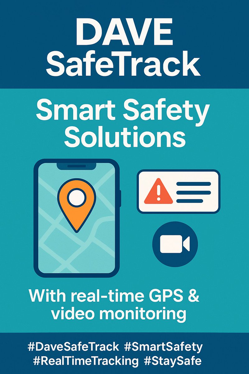 davesafetrack's tweet photo. 🛡️Smart Tracking, Safer Rides!
Stay connected &amp; Secure with Dave Safe Track.
#StaySafe #LiveTracking #DaveSafeTrack https://t.co/fBvQ8DKC0i