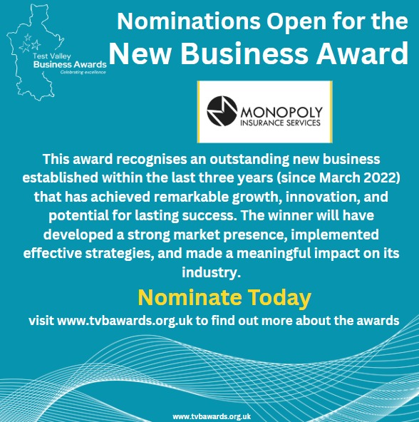 🚀 Are you a rising business star?

The New Business Award (sponsored by Monopoly Insurance Services) celebrates innovation, growth &amp; success.

📅 Open to businesses started since March 2022.

🟡 Nominate now: tvbawards.org.uk/home/enter/

#TVBAwards2025 #NewBusinessAward