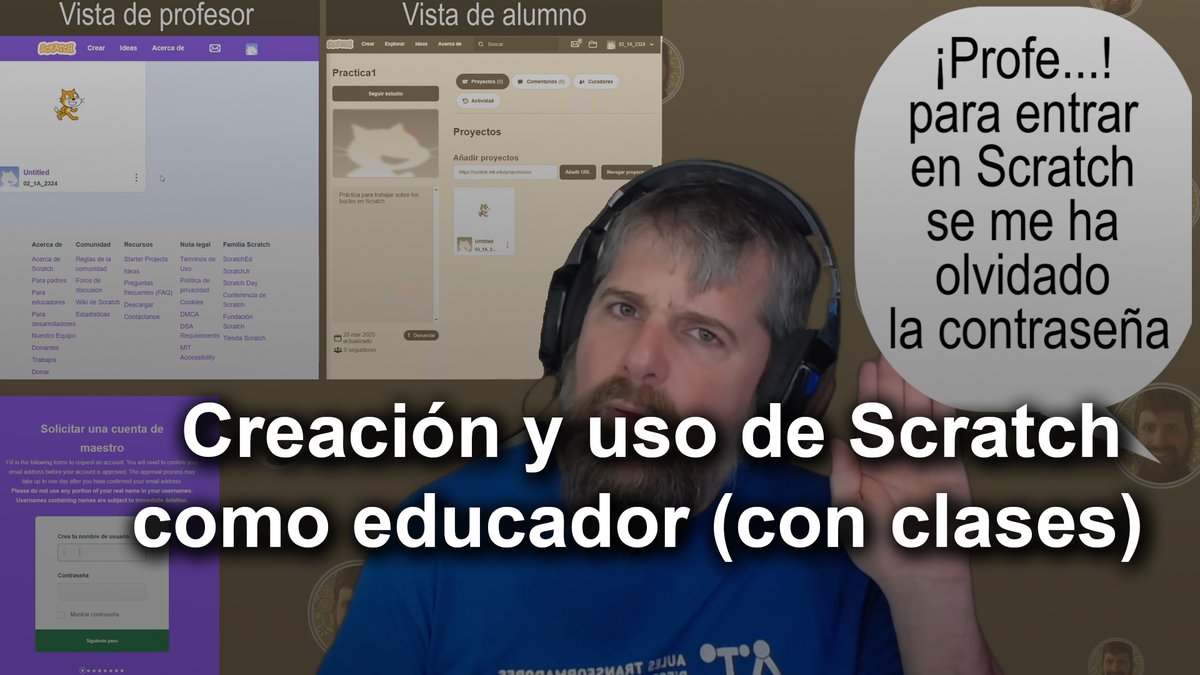 GmedranoTIC's tweet image. ¿Eres profe y das la parte de programación de LOMLOE sin utilizar Google/Teams/Moodle?

¿Tus alumnos olvidan sus contraseñas?

💡
Vídeo📽️ para crear y gestionar cuentas y trabajos de alumnos en el propio #Scratch

youtu.be/Nq7HXL2TlVk

#CodigoEscuela4_0_Madrid #claustrovirtual