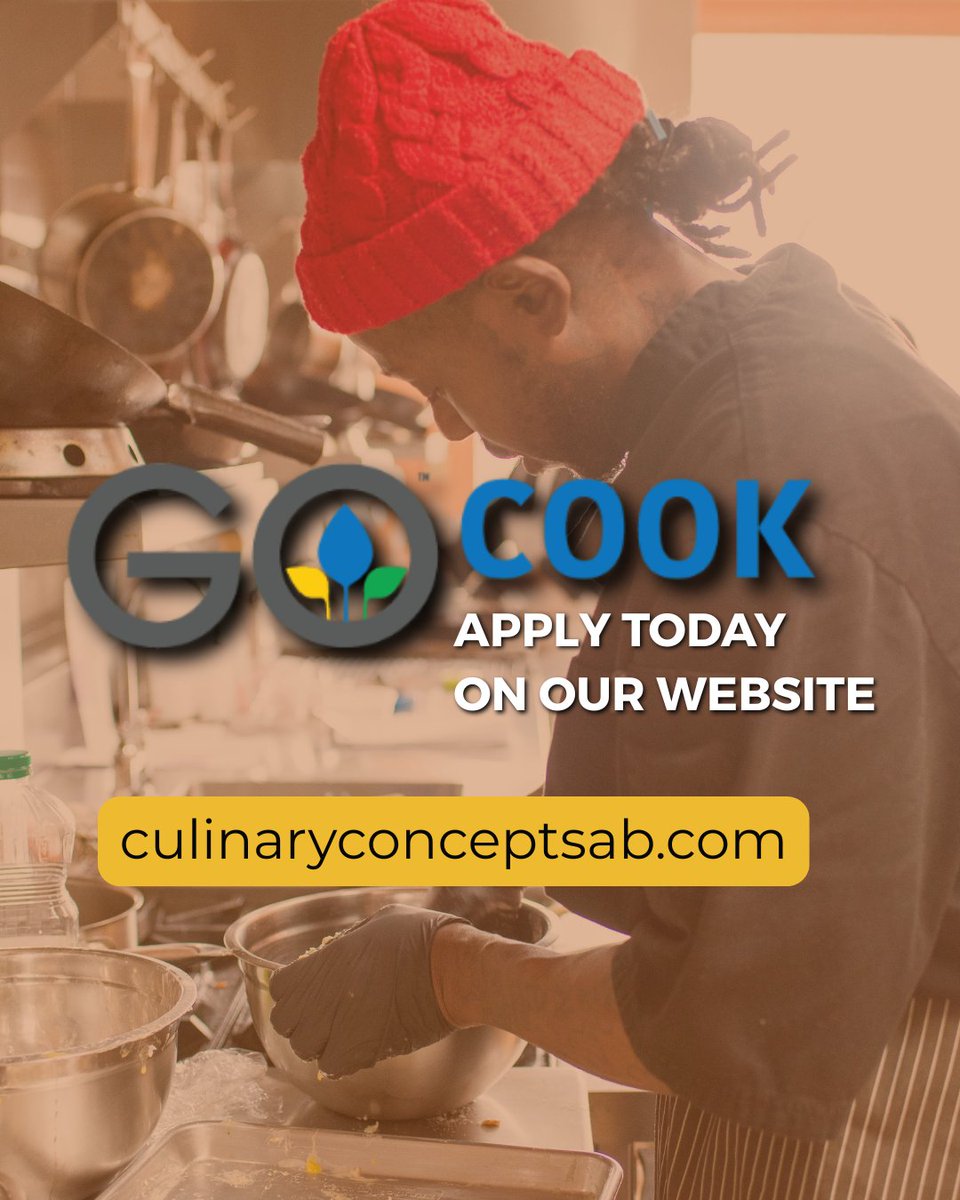 CulinaryAB's tweet photo. What exactly do we offer students in the GoCook Training Program? We Offer Our Students…

✍🏽Apply to our GO Cook Training Program Today https://t.co/ZcDuhZfUP6