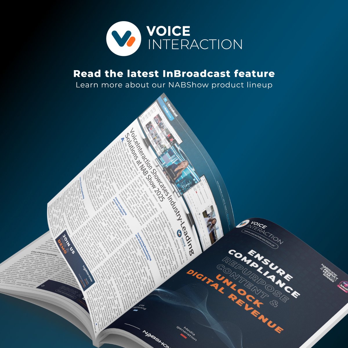 At NABShow 2025, we're showcasing our industry-leading solutions, designed to help broadcasters stay compliant, promote accessibility, and manage their content online. 🎬

Learn more in this Inbroadcast feature: bit.ly/3Y6sXOA