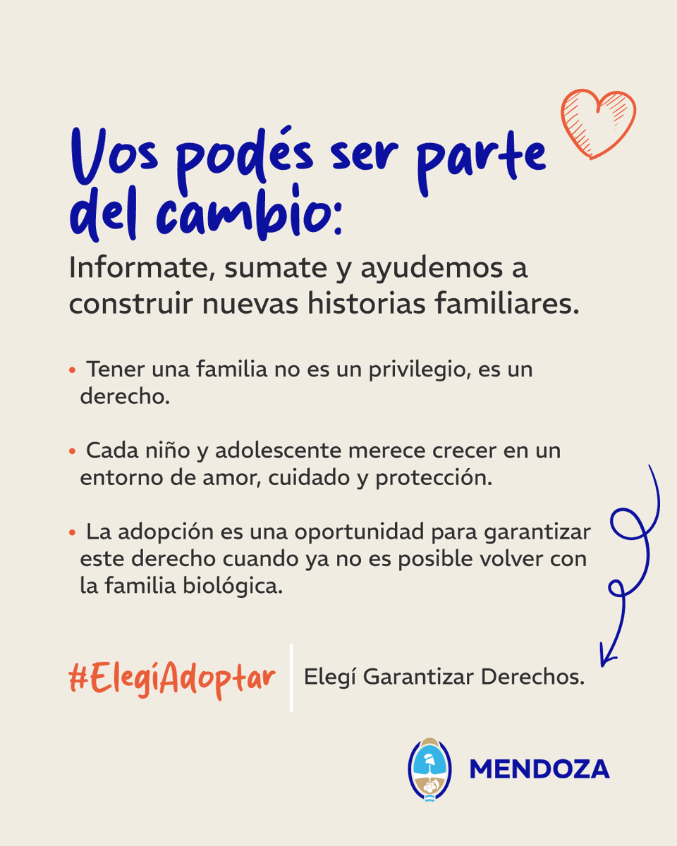 educultuydge's tweet photo. 👶🏻Todos los niños, niñas y adolescentes merecen crecer en una familia, rodeados de amor y libres de violencia.

Vos podés ser parte del cambio. Informate, sumate y ayudemos juntos a construir nuevas historias familiares 👨‍👩‍👧‍👦 https://t.co/9MtNDDdTDz