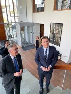 NLinPoland's tweet photo. @DefensieMin visited 🇵🇱 to attend EU Council hosted by @POLAND25EU. @NLinPoland he talked about 🇵🇱’s importance in EU &amp; NATO. He also underlined 🇳🇱 commitment to 🇺🇦. 🇳🇱 is proud to host next NATO Summit in The Hague. #strongertogether #standwithukraine #thehaguesummit #nato https://t.co/jLpZwqXmGL