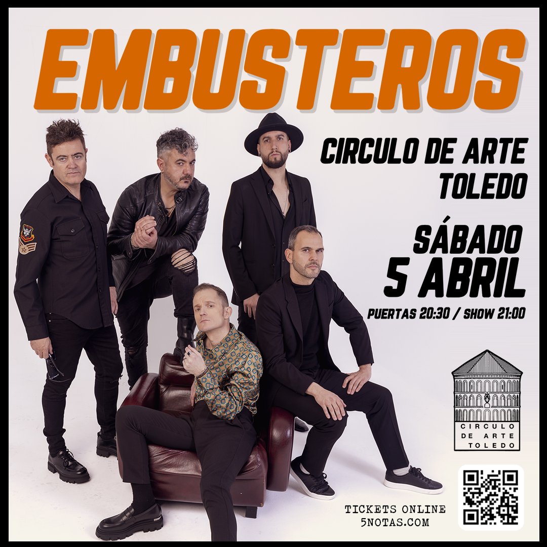 🚀 TOLEDO 🚀

Este sábado 5 de abril, os esperamos en el Círculo de Arte. «Vértigo» está en camino, ¿nos encontraremos?

Entradas disponibles en 🎟️ 5notas.com/web/?menu=1162…