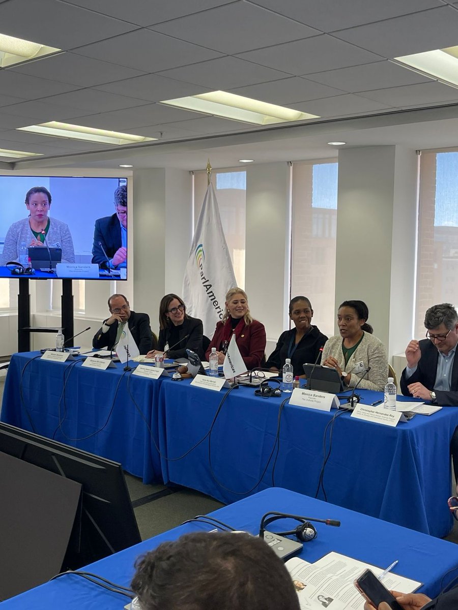 Spoke on regional security &amp; converging threats at #ParlAmericas2025.
From climate shocks to cybercrime to gender-based violence—we need an integrated response rooted in evidence. <a href="/UNDRR/">UNDRR</a> + LAC Women in #DRR
#SummitoftheAmericas #CyberSecurity #ClimateJustice #TheUndivideProject