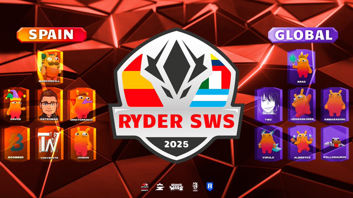 wic_legends's tweet photo. 🚨𝐓𝐇𝐄 𝐋𝐄𝐆𝐄𝐍𝐃𝐒 𝐀𝐑𝐄 𝐑𝐄𝐀𝐃𝐘🚨

🌍 After all...why not 14 players?
Prepare yourself for #RYDERSWS Spain🆚Global!

🗓️Saturday 5th
⏰17h CET

🔥 Who will rise as the ultimate champion? 
 #spazioWICsmcy #wonderwars #Ronin https://t.co/Kv0qfWIozB