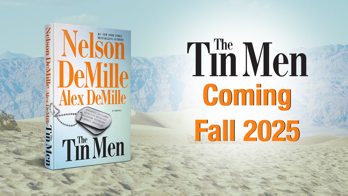 #THETINMEN Available for pre-order!
Coming Oct 7, 2025. Special Agents Brodie &amp; Taylor investigate the shocking murder of a senior scientist in this gripping thriller from @NYTimes bestselling authors @NelsonDeMille &amp; @AlexDeMille.

Pre-order now: bit.ly/3Y6l77G