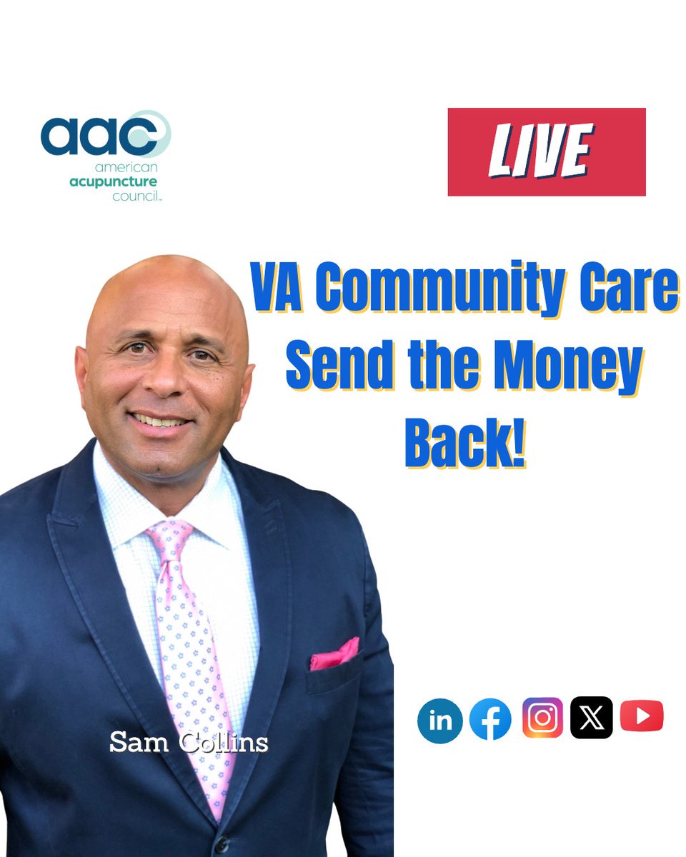 TopAcupuncture's tweet image. Join us Live today, April 2nd at 1:00 PM ET.
Sam Collins  PRESENTS:
VA Community Care - Send the Money Back!👍👊🕐📹🔉
Live on Twitter: 
Sam Collins  PRESENTS:

VA Community Care - Send the Money Back!
#billingandcoding #cptcoding #ICD #malpracticeinsurance
