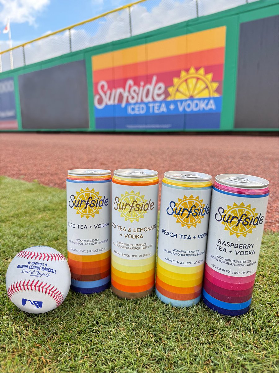 Spartanburgers_'s tweet photo. Baseball, sunshine, and an ice-cold @drinksurfside—name a better lineup. ⚾️☀️
 
Surfside Iced Tea + Vodka &amp; Lemonade + Vodka canned beverages are just 100 calories with No Bubbles, No Troubles, just good vibes all season long! https://t.co/bauuUoX8Gu