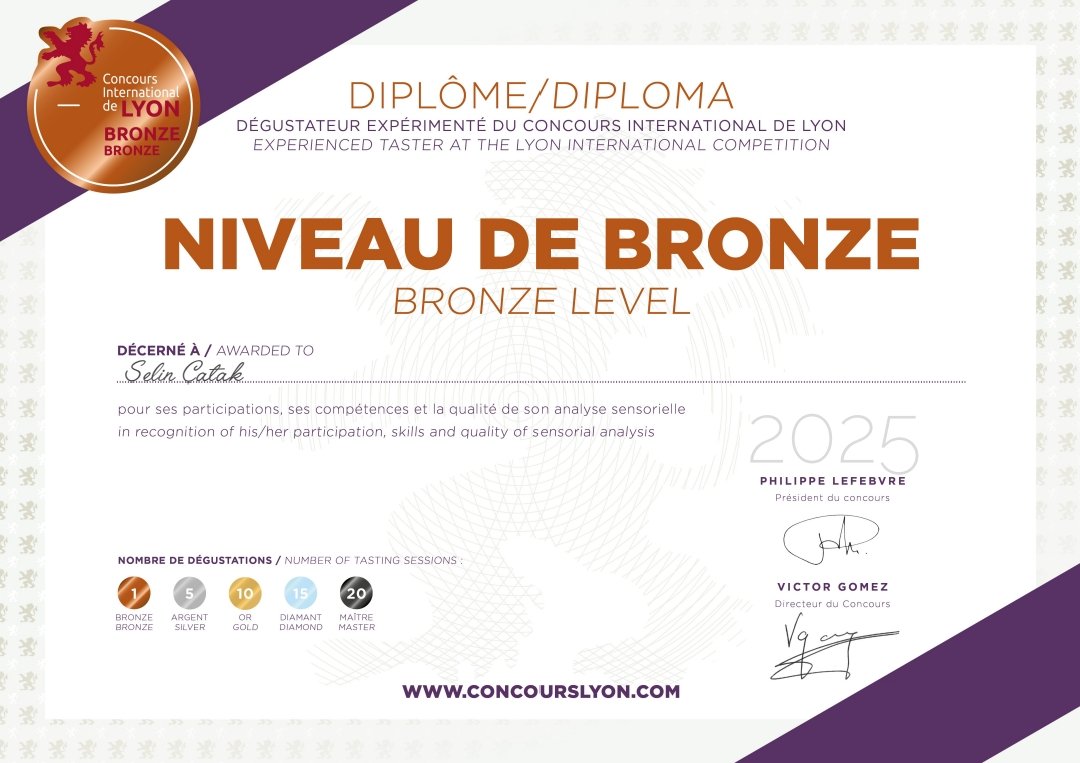 Selin İşmen (@selinismen) on Twitter photo Thrilled to share that I've been awarded a Bronze Level Diploma from the <a href="/ConcoursLyon/">Concours de Lyon</a> Being part of this prestigious competition as a jury member has been an incredible experience, and receiving this recognition is truly an honor. #ConcoursLyon #WineJudge Thrilled to share that I've been awarded a Bronze Level Diploma from the <a href="/ConcoursLyon/">Concours de Lyon</a> Being part of this prestigious competition as a jury member has been an incredible experience, and receiving this recognition is truly an honor. #ConcoursLyon #WineJudge