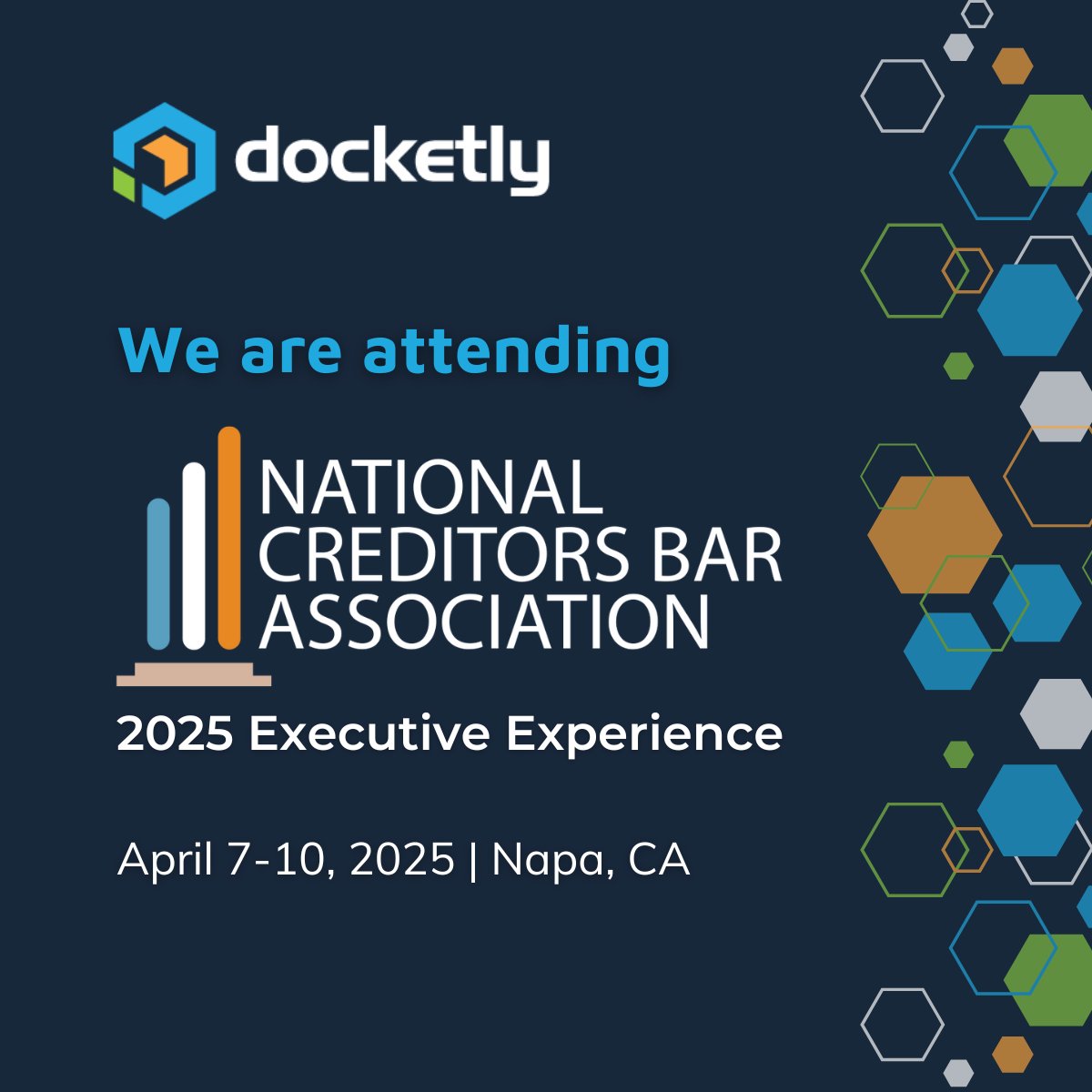 docketly's tweet image. We’re attending NCBA's 2025 Executive Experience! It's going to be an exciting and insightful event as we join industry leaders to explore the future of creditors' rights law. If you're attending, let's connect and chat—see you there!

#NCBA #ExecutiveExperience