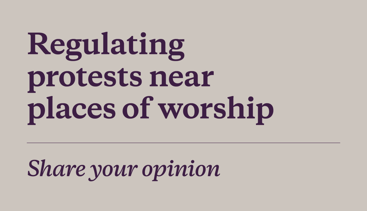 citymississauga's tweet photo. We’re considering whether to develop a by-law that would regulate some forms of protests near Places of Worship in Mississauga. 

Share your experiences and ideas. 

Take the survey by April 15: https://t.co/FRyOhhOg7Y https://t.co/ijKEuPE3hT