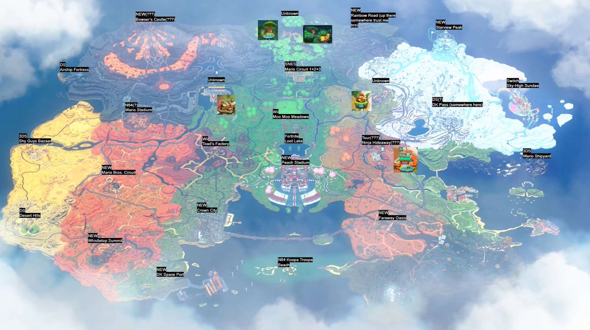 Guac10907962's tweet photo. These are all the ones I found confirmed as tracks in the direct; so far, 12 nitros, 12 retros, making me think that there's gonna be 16 and 16 like usual.

There's definitely more like the little village on the east coast, but these are all the ones confirmed as tracks. https://t.co/DyZGpr388v