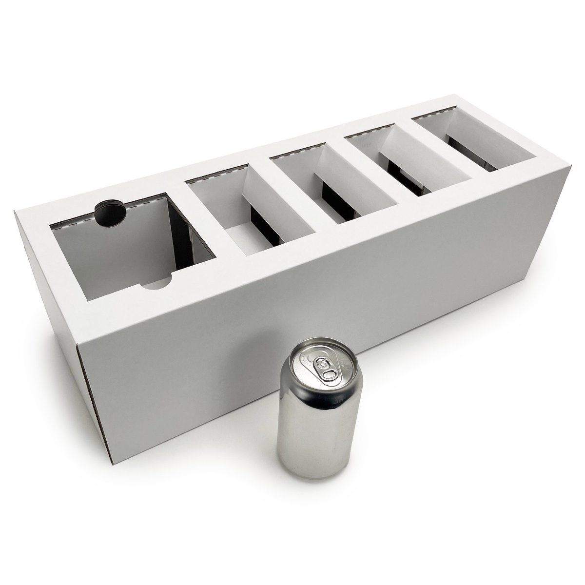 Fantastapack's tweet photo. PR boxes are the perfect way to generate buzz! We recently collaborated with a design agency to craft a custom can insert that enhances protection while elevating the unboxing experience. Launching something new? Fantastapack Pro is ready to help design your custom packaging! https://t.co/t9SUGp7YPm