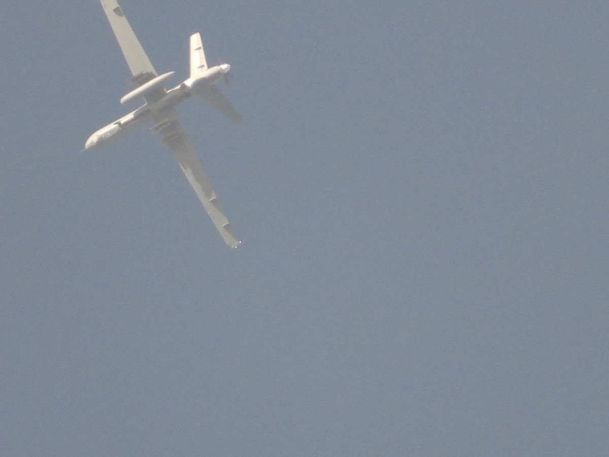 ME_Observer_'s tweet photo. ⚡️🔴 An American MQ-9 drone was spotted flying over southern Lebanon a short while ago https://t.co/mRh3DrVXh3