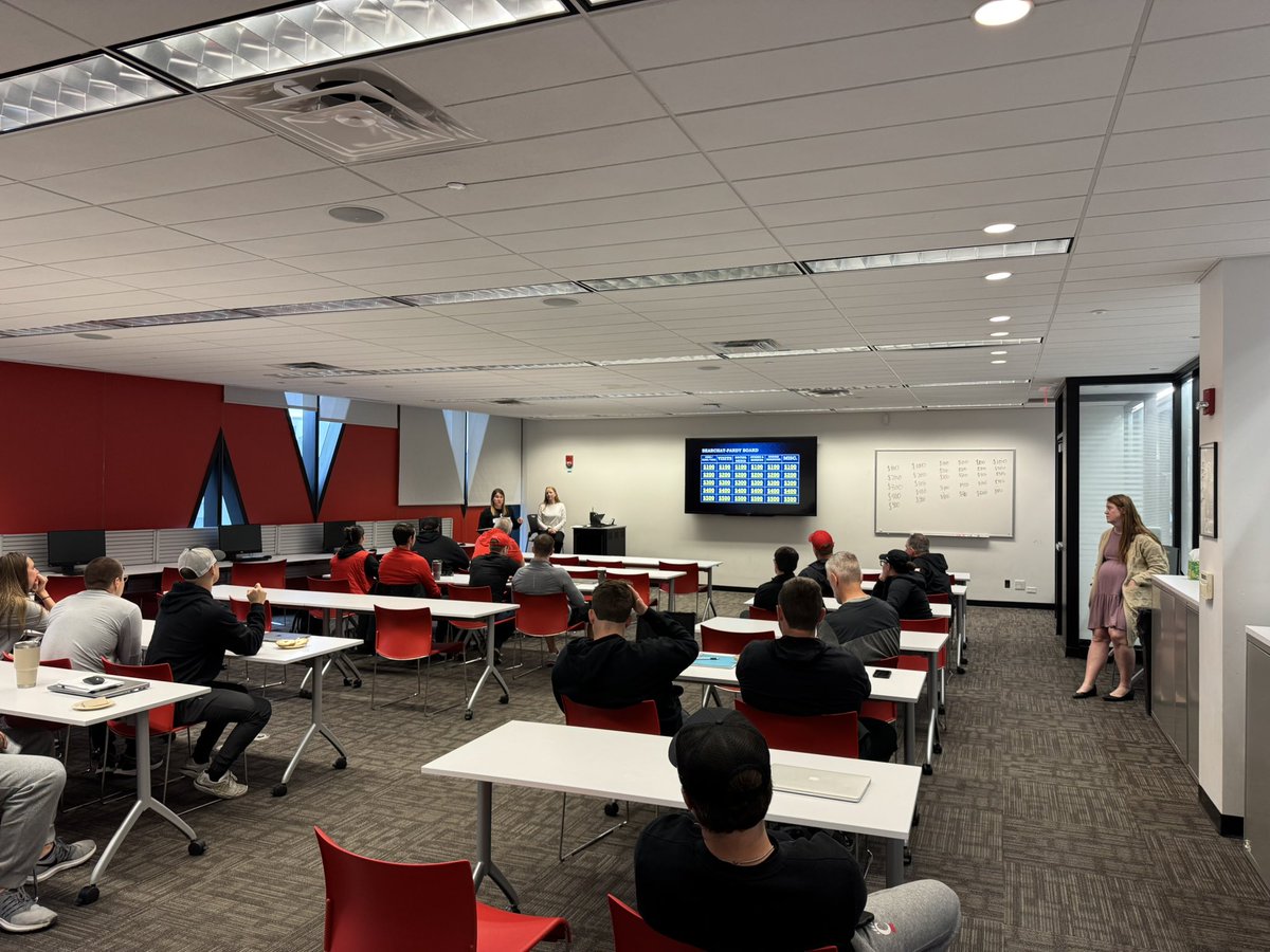 Today’s Bearchat featured the debut of “Bearchat-Pardy” (Bearchat Jeopardy)!

Congrats to Team TNT 🧨 from our baseball staff who came out on top! 

While they may have had the most points, the real winners were the rules we learned along the way 👨🏻‍🏫