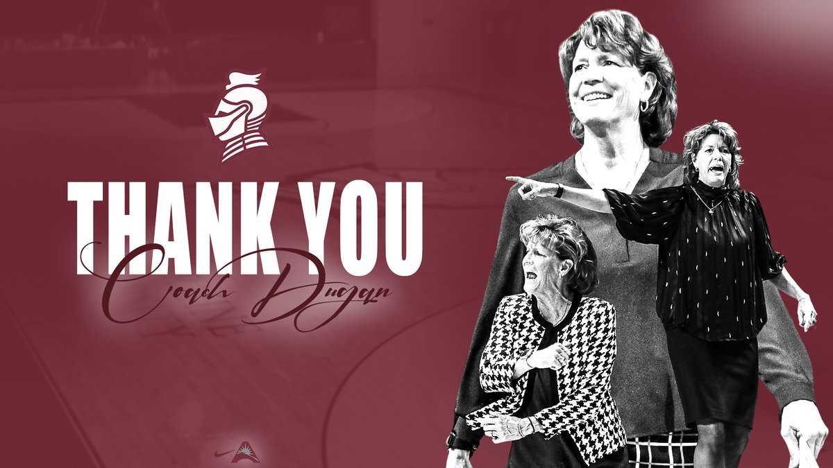 Bellarmine Athletics (@buknights) on Twitter photo NEWS | Chancellor Dugan announces retirement after leading <a href="/BUKnightsWBB/">Bellarmine Women's Basketball</a> for 1⃣3⃣ seasons.
Dugan's coaching career spanned 4⃣3⃣ years overall, including the last 3⃣4⃣ as a head coach.
She amassed 5⃣0⃣9⃣ wins as a head coach, with 1⃣8⃣9⃣ coming at BU.
📰 athletics.bellarmine.edu/news/2025/4/2/… NEWS | Chancellor Dugan announces retirement after leading <a href="/BUKnightsWBB/">Bellarmine Women's Basketball</a> for 1⃣3⃣ seasons.
Dugan's coaching career spanned 4⃣3⃣ years overall, including the last 3⃣4⃣ as a head coach.
She amassed 5⃣0⃣9⃣ wins as a head coach, with 1⃣8⃣9⃣ coming at BU.
📰 athletics.bellarmine.edu/news/2025/4/2/…