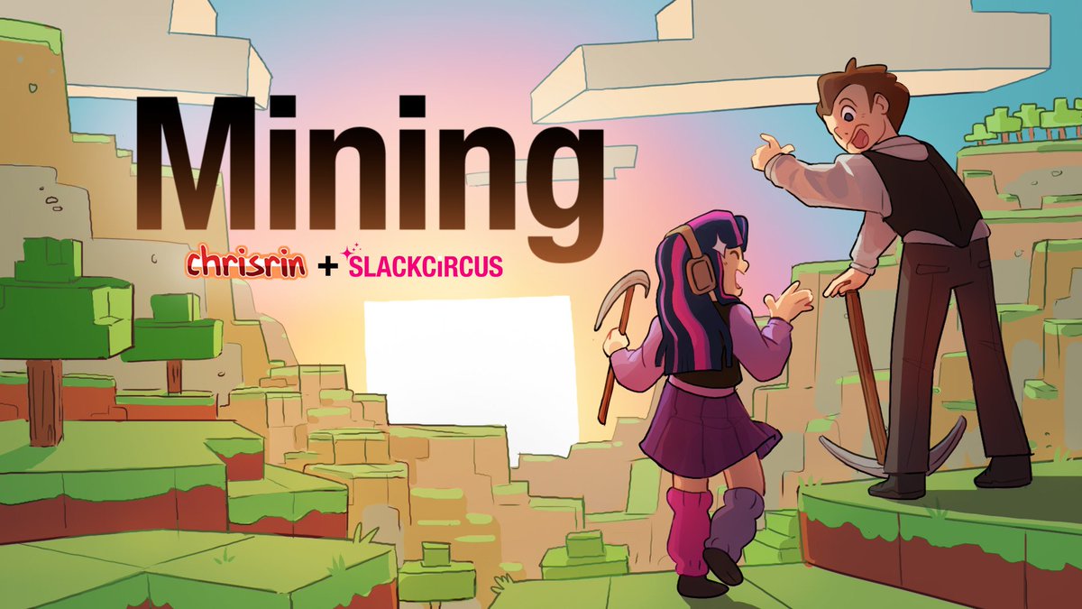 I had the lovely opportunity of working with <a href="/SLACKCiRCUS/">Jay Allen</a> in creating an animatic music video for their Minecraft parody song "Mining"! 

It was super fun to work on this project for them! Please give it a watch 💥

youtube.com/watch?v=Xw7SPr…