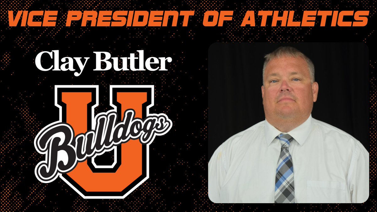 Clay Butler has been named Union’s Vice President of Athletics!

“He is a true servant leader, who makes it his mission to go all in and be there when our Bulldogs and Lady Bulldogs need it most,” UCU President Dr. DJ Washington said.

#RepTheU

➡️➡️➡️ bit.ly/4iQgFCe