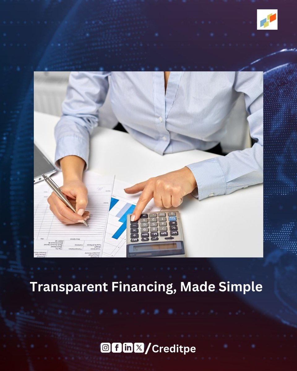 CreditPe_'s tweet image. CreditPe: No hidden fees, 100% digital lending. Clear terms, fast funds. Priya doubled her bakery orders in a week. 
Ready to simplify your financing? #TransparentFinancing