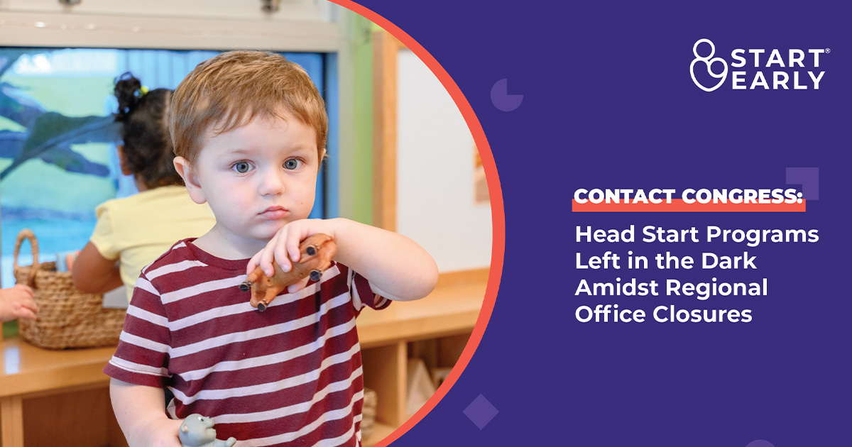 Yesterday, 5 Administration for Children &amp; Families' regional offices were closed effective immediately. Without their essential support, #earlychildhood programs, including #HeadStart are at risk. Contact Congress TODAY &amp; ask they retract the closures: bit.ly/42fawse